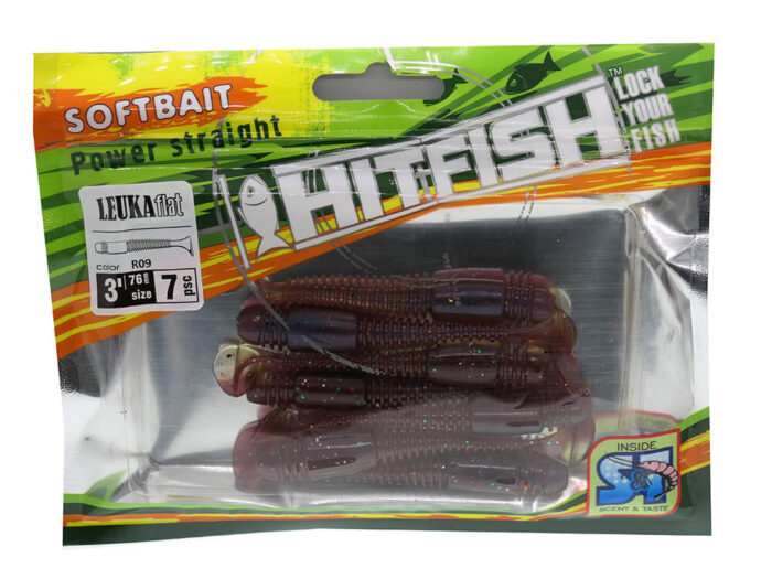 Hitfish Leuka Flat 7.6CM (3 inch), culoare R09 (7buc/plic) - imagine 4