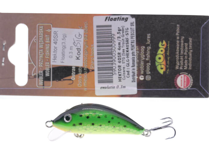 Gloog Hektor 40SR, 4cm, 3.5gr (Floating), STG (Sea Trout Green) - imagine 7