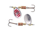 Ilba rotativa Tondo Silver/Red Zebra (argint cu dungi rosii), nr.1, 3gr (21111) - imagine 2