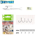 Hitfish Carlig Pastrav Debarbetat Trout Saver, marime 4 (7buc/plic) - imagine 2