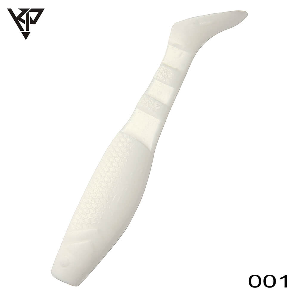 KPOS2-001 KP Baits Original Shad 5CM (2 inch), culoare 001 (White) (5buc/plic)