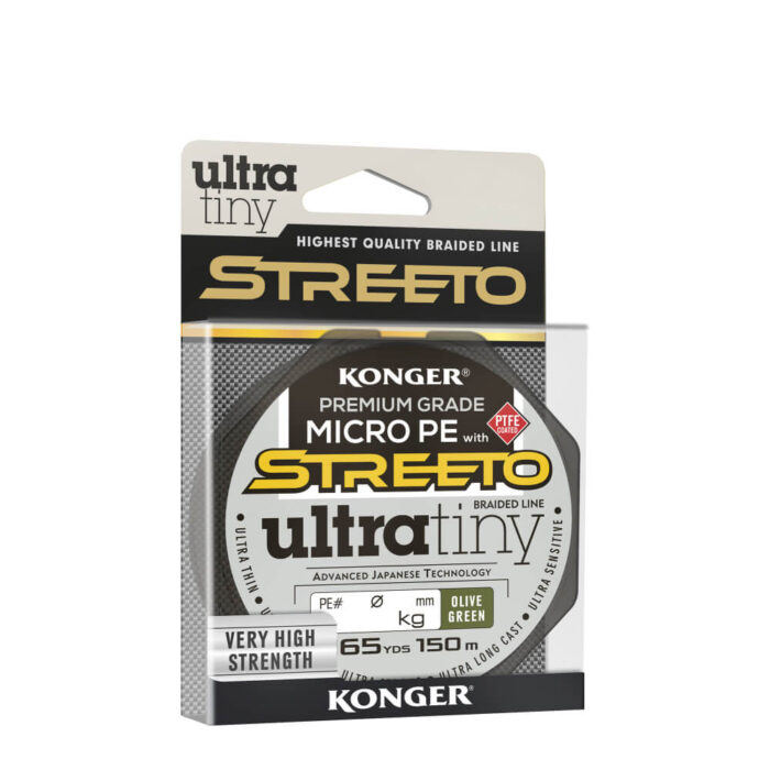 Konger Fir Textil Streeto Ultra Tiny Olive Green 150m, 0.06mm, 2.86kg - imagine 3