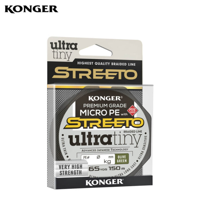 Konger Fir Textil Streeto Ultra Tiny Olive Green 150m, 0.06mm, 2.86kg - imagine 2