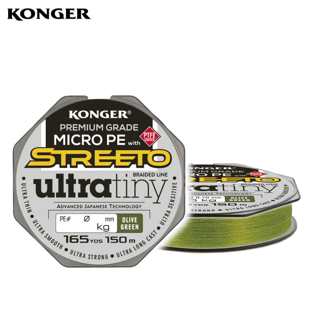 2161510-Prezentare02 Konger Fir Textil Streeto Ultra Tiny Olive Green 150m, 0.06mm, 2.86kg - imagine 1