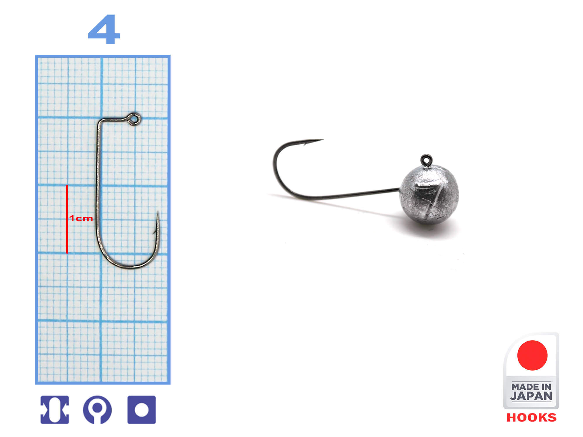 M-MJIG4-7 Xfish Aberdeen MicroJig Bila marime #4, 7gr, gramaj inscriptionat pe bila (5buc/plic)