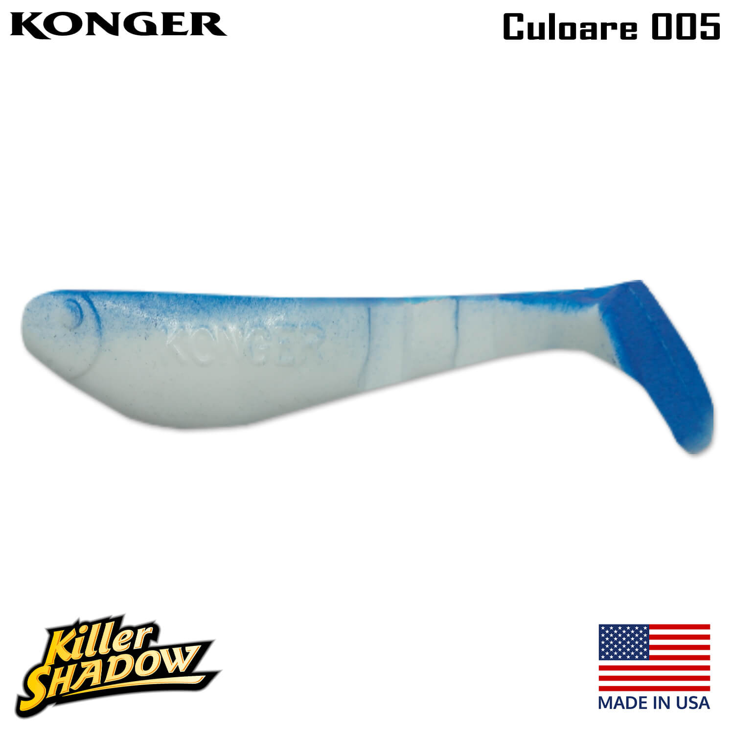 005-logo Konger Killer Shadow 9CM, culoare 005 (4buc/plic)