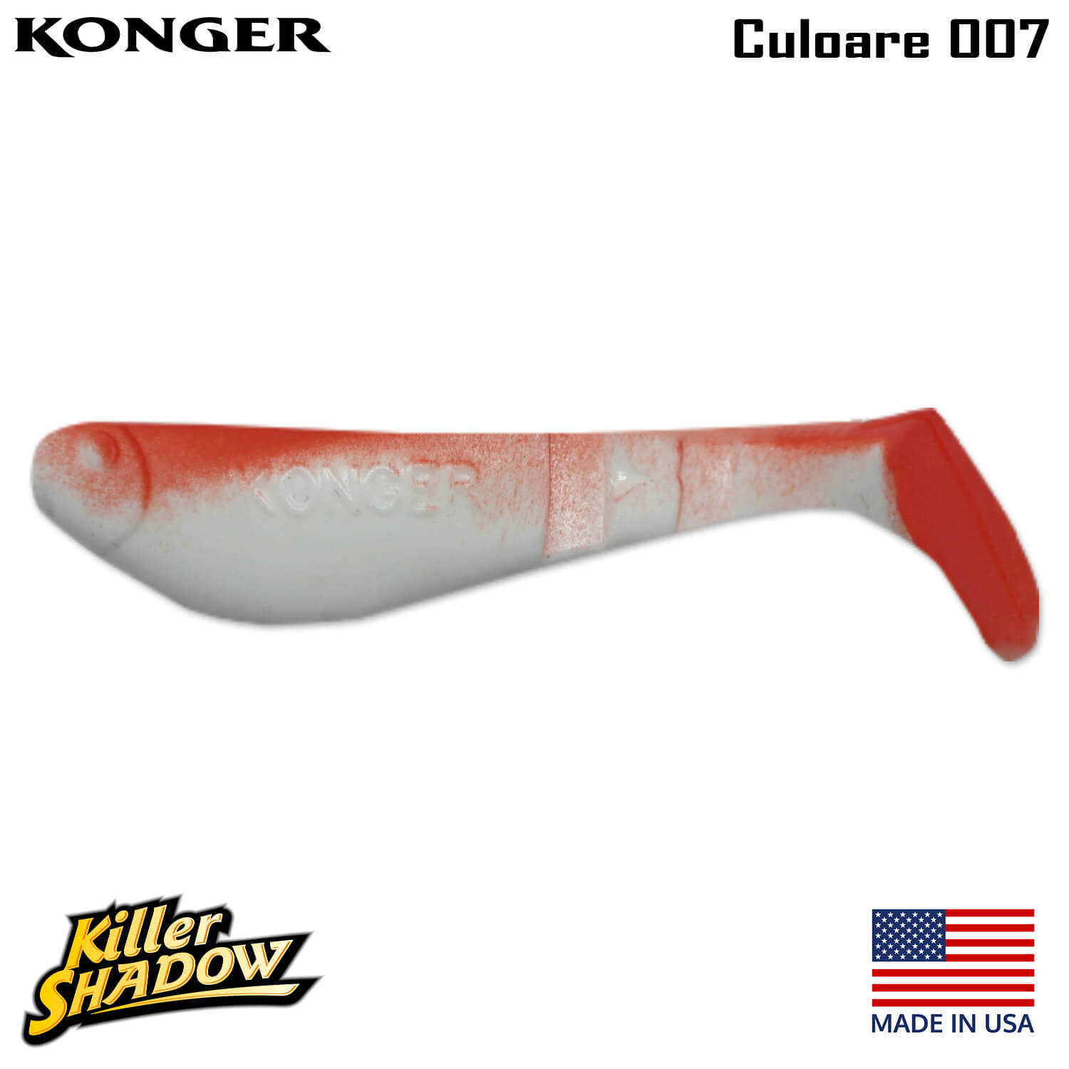 007-logo Konger Killer Shadow 9CM, culoare 007 (4buc/plic)