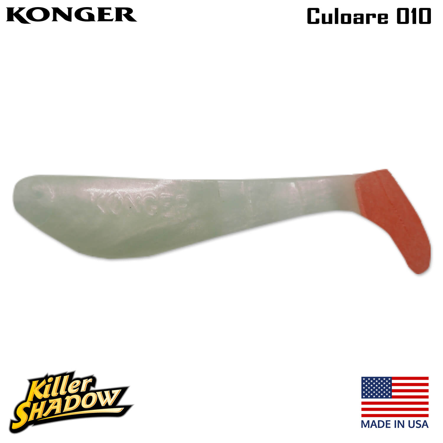 010-logo Konger Killer Shadow 9CM, culoare 010 (4buc/plic)