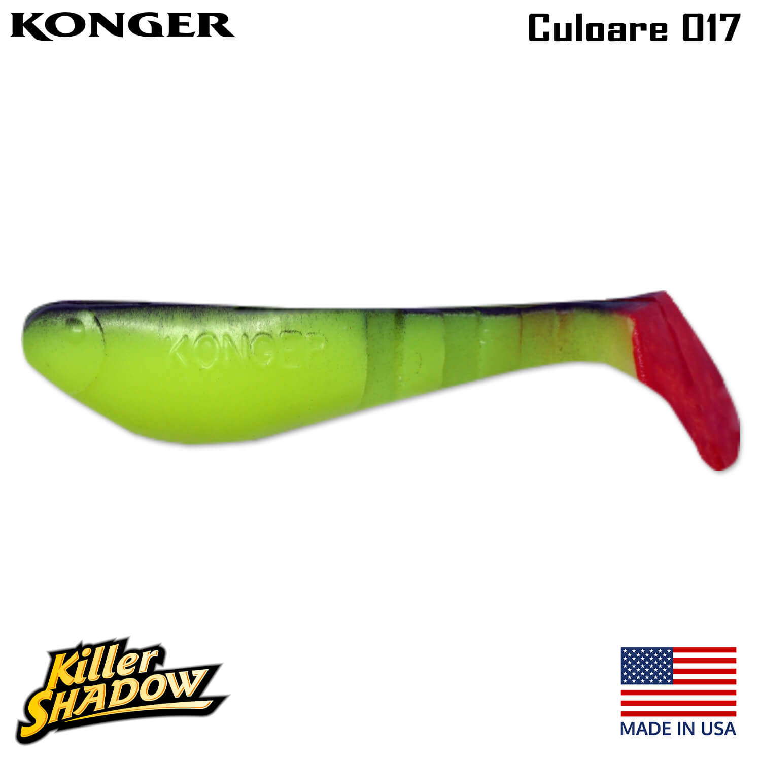 017-logo Konger Killer Shadow 9CM, culoare 017 (4buc/plic)