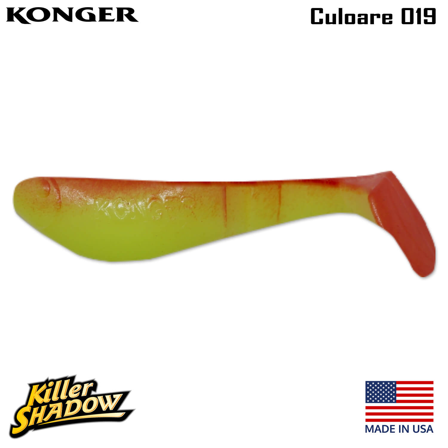 019-logo Konger Killer Shadow 9CM, culoare 019 (4buc/plic)