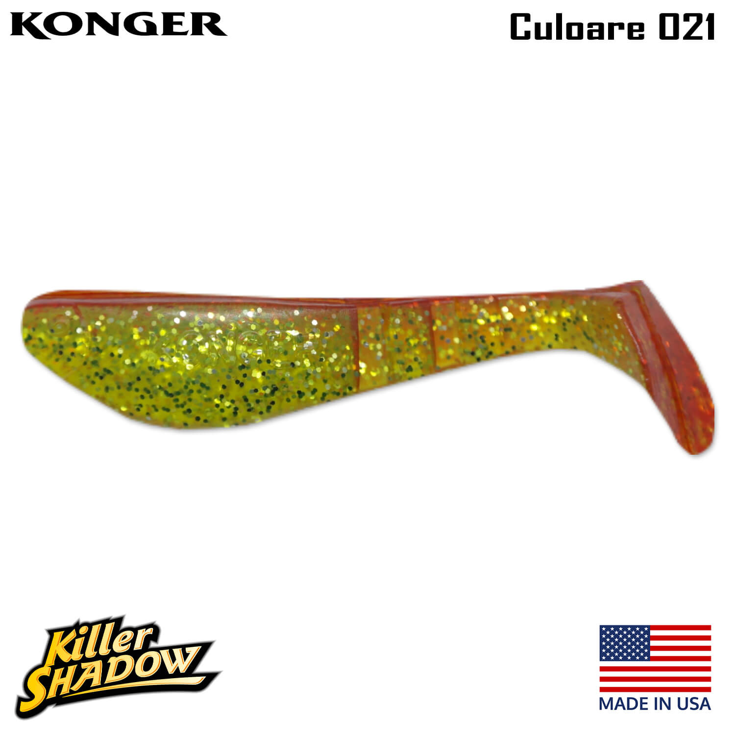 021-logo Konger Killer Shadow 9CM, culoare 021 (4buc/plic)