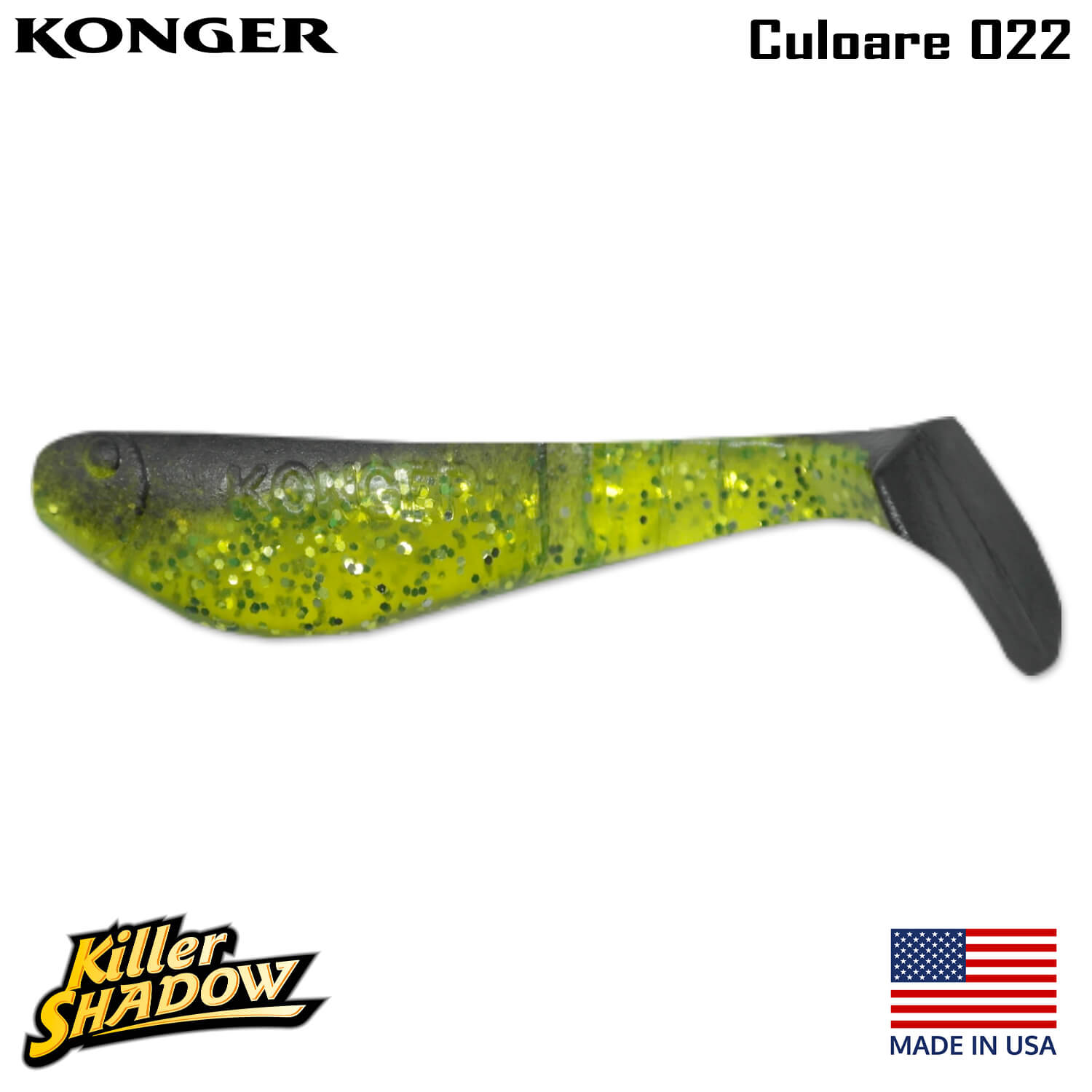 022-logo Konger Killer Shadow 5.5CM, culoare 022 (5buc/plic)