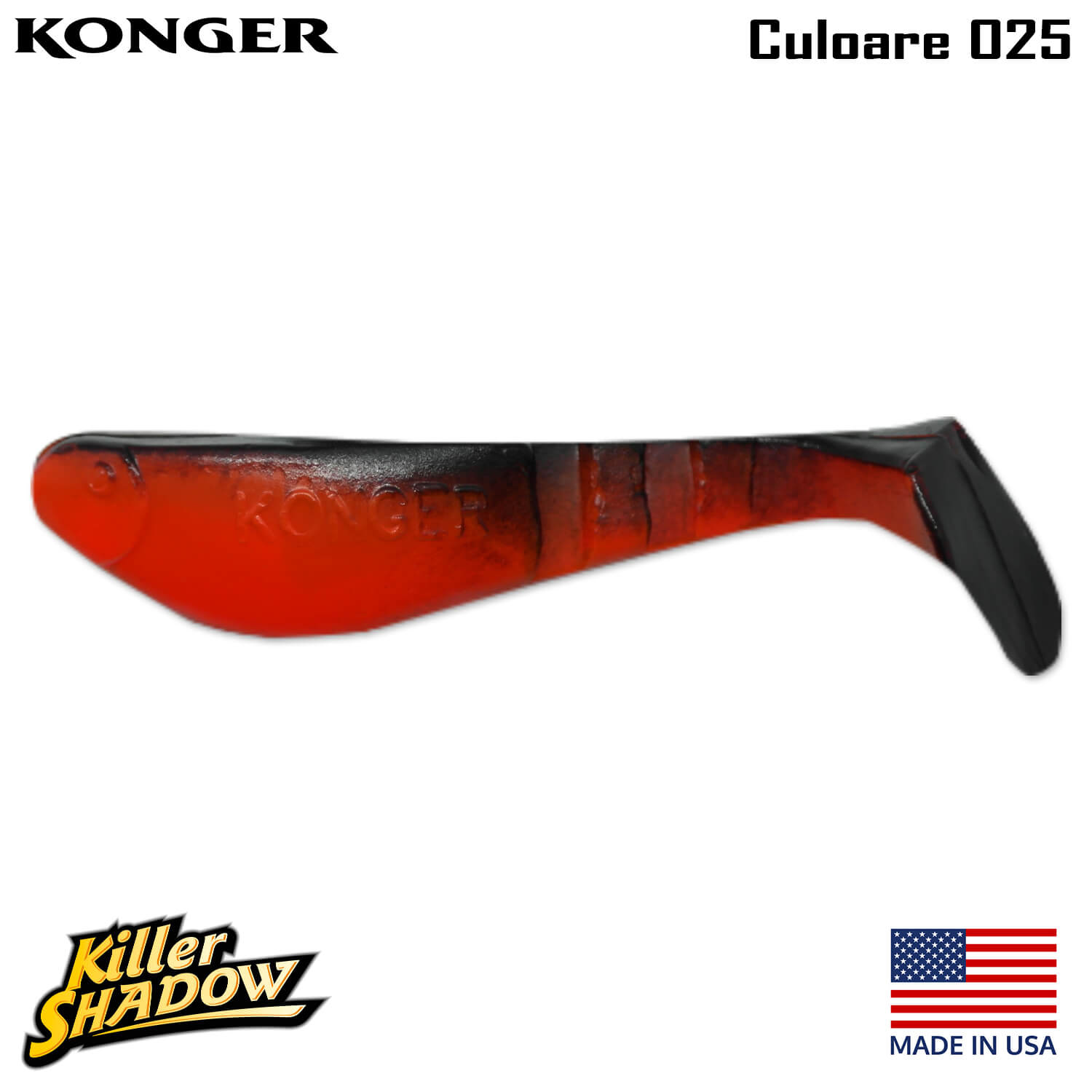 025-logo Konger Killer Shadow 9CM, culoare 025 (4buc/plic)