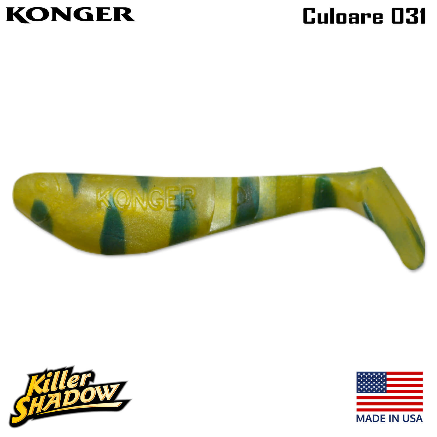 031-logo Konger Killer Shadow 9CM, culoare 031 (4buc/plic)