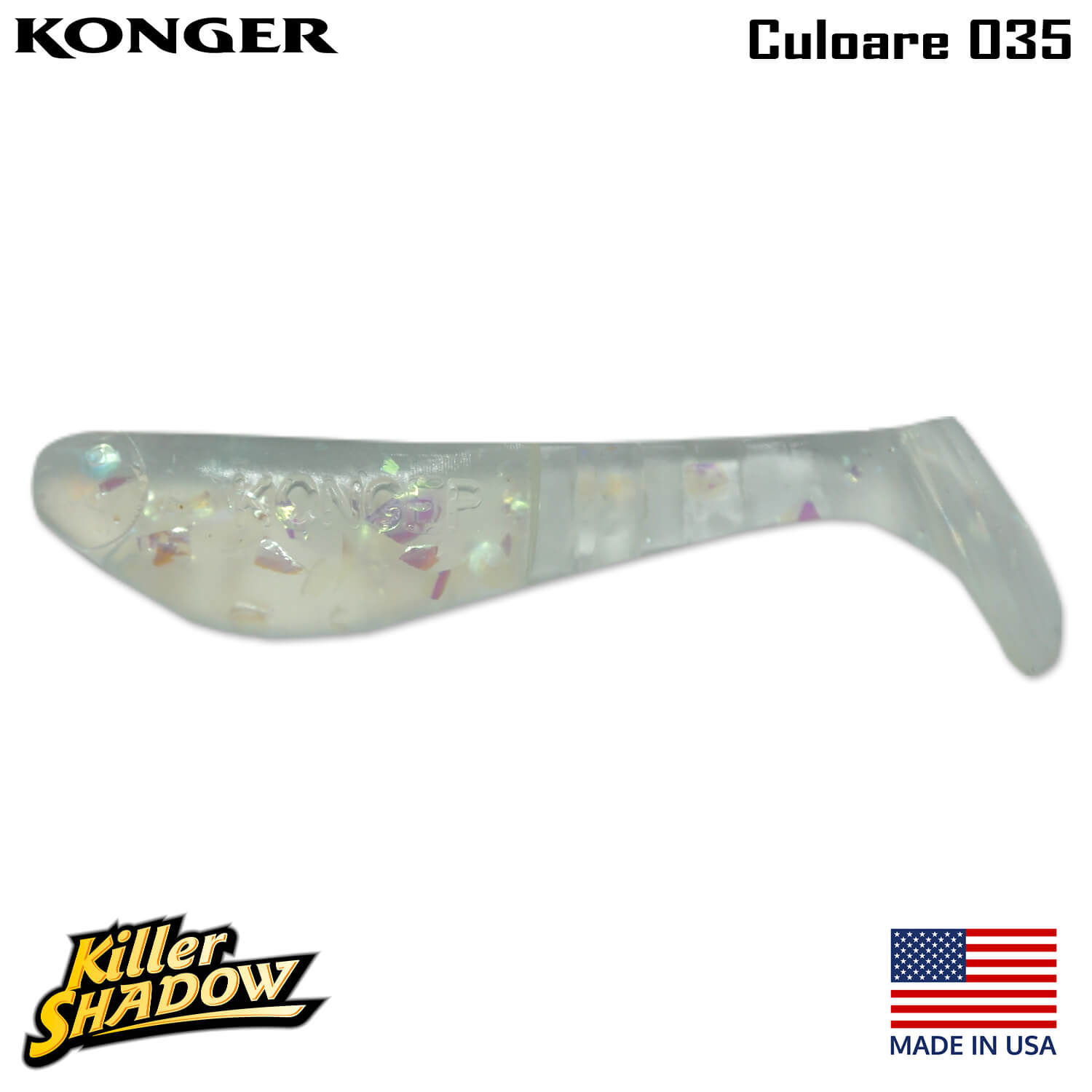 035-logo Konger Killer Shadow 9CM, culoare 035 (4buc/plic)