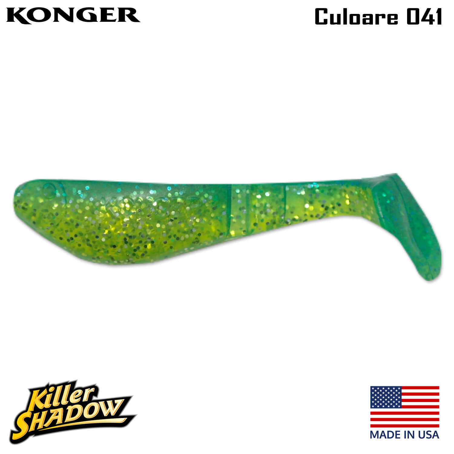 041-logo Konger Killer Shadow 5.5CM, culoare 041 (5buc/plic)
