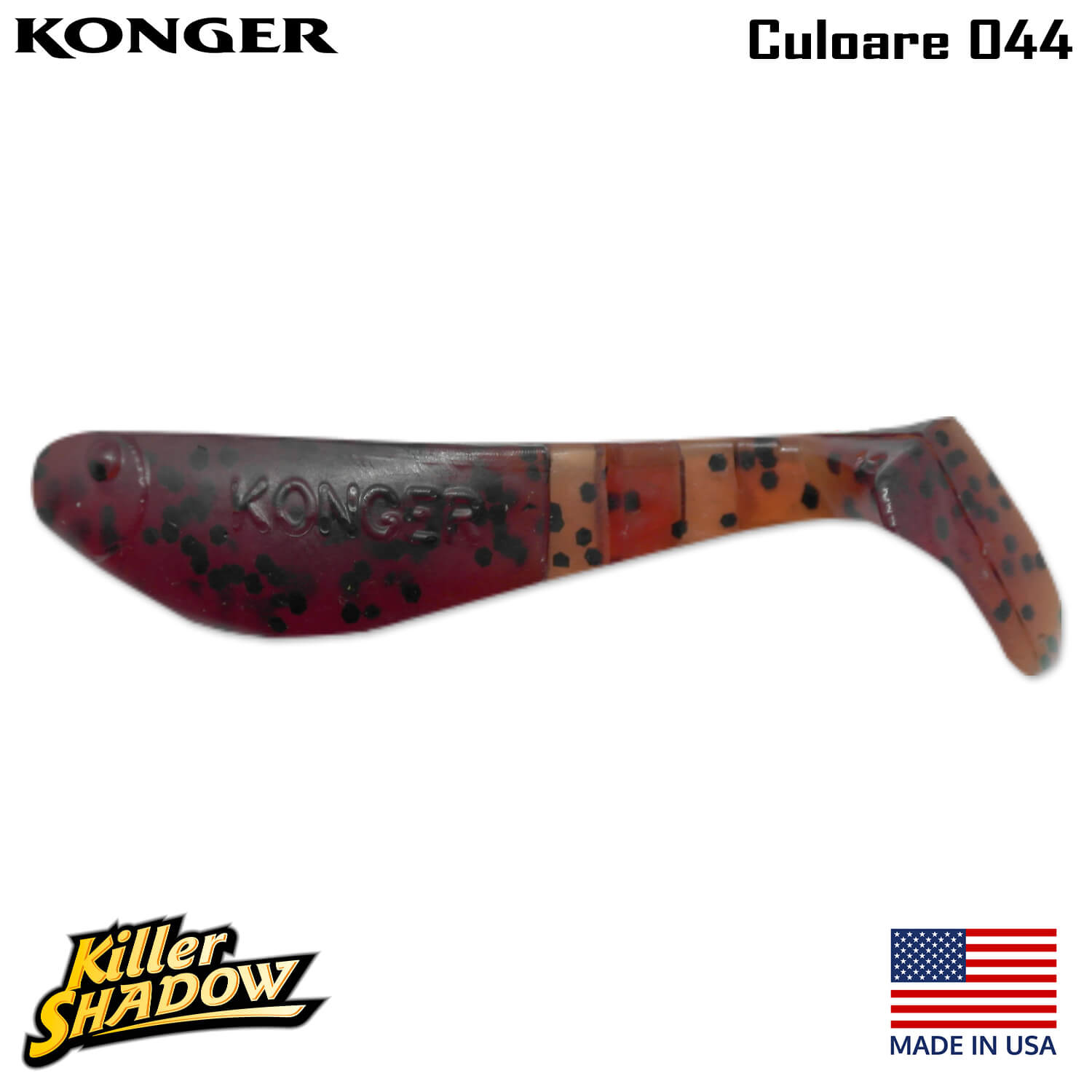 044-logo Konger Killer Shadow 9CM, culoare 044 (4buc/plic)
