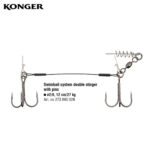 Konger Swimbait System Stinger doua Ancore, marime 2/0, pin, 12cm, 27kg (1buc/pac)