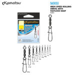 Kamatsu Agrafa Fastlock Snap cu vartej dublu K-3033, marime 2/18kg (5buc/plic)