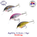 Vidra Lures Agility 4.5cm, 6gr, Sinking