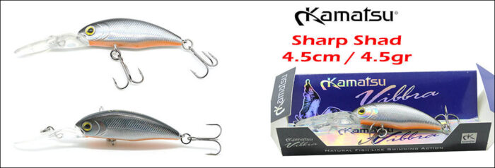 Kamatsu Sharp Shad 4.5cm, 4.5gr (floating) - imagine 4