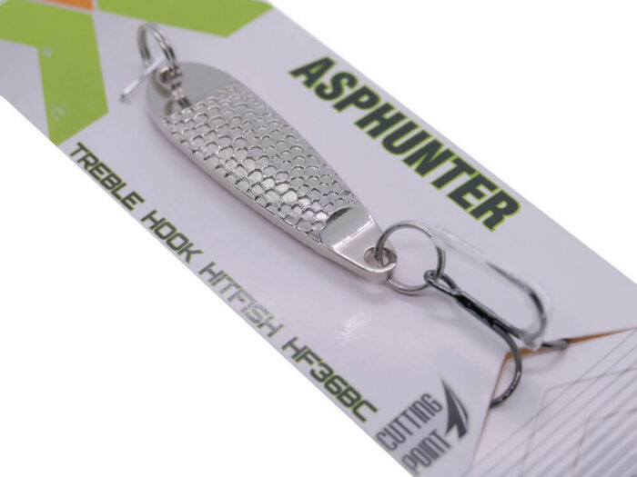 Hitfish Oscilanta avat Asphunter 5.7cm, 14gr, Culoare 01 (Nickel) - imagine 5
