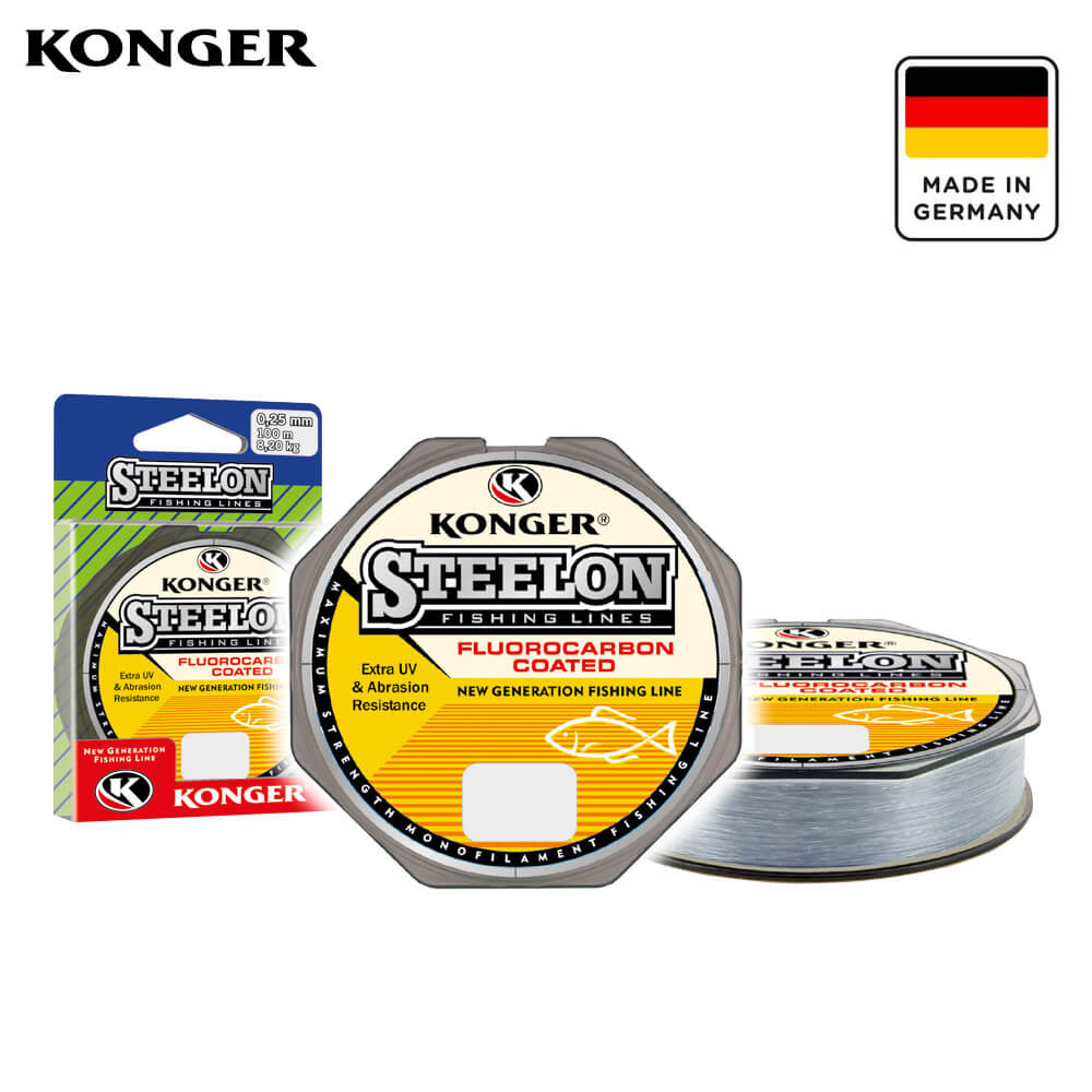 220150-Cover01 Konger Fir Monofilament Steelon FC (universal) gri deschis, 0.30mm, 11.9kg, 150m - imagine 1