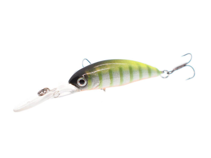 Kamatsu Sharp Shad 4.5cm, 4.5gr (floating), 092 (Chartreuse Lime Gill) – Custom Color by Mogo Lures - imagine 3