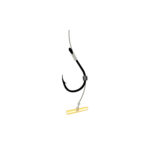 Kamatsu carlige pentru Method Feeder + Fast Stop model Chinu legate cu fir textil 10cm (5buc/plic) - imagine 2