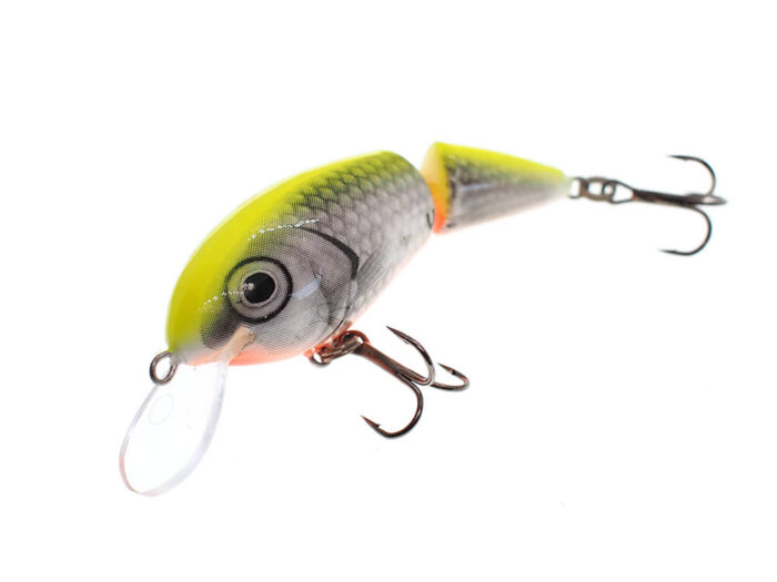 Vidra Lures Perpetual Jointed 6.5cm, 11gr, Floating, SFC (Silver Fluo-Chartreuse) - imagine 2