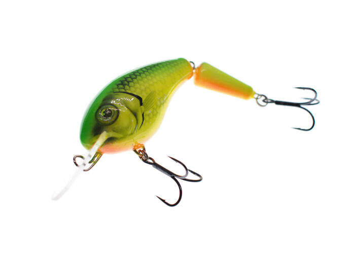Vidra Lures Nautilus DR (Deep Runer) Jointed 8.5cm, 17gr, Floating, LG (Lime Green) - imagine 2