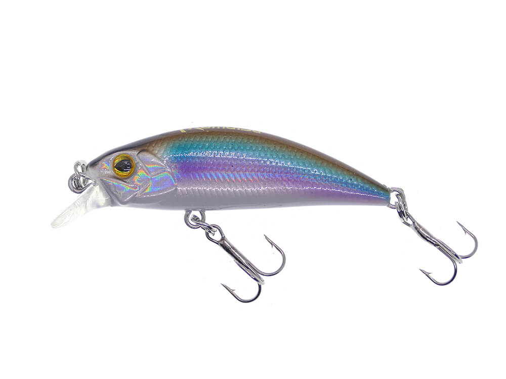 324049074-01 Kamatsu Trout Minnow 4.5cm, 2.2gr (sinking), 074 (Magic Stripes) - imagine 1