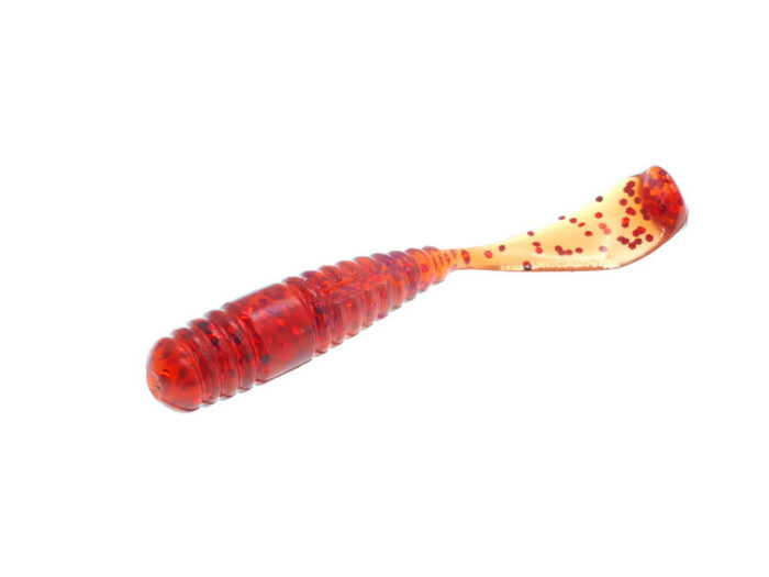 Damiki Squash Shad 6.3CM (2.5 inch), 204 (Motor Oil/Red), 15buc/plic - imagine 3