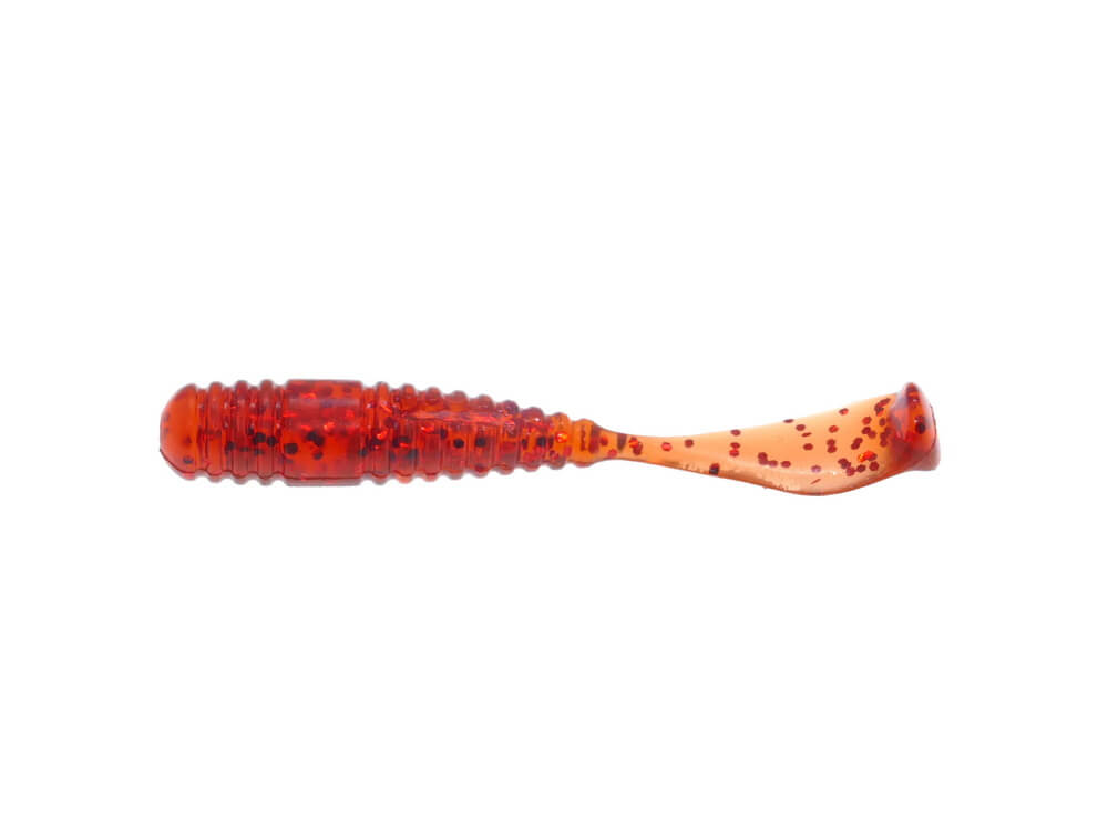 DMK-SSH25-204 Damiki Squash Shad 6.3CM (2.5 inch), 204 (Motor Oil/Red), 15buc/plic - imagine 1