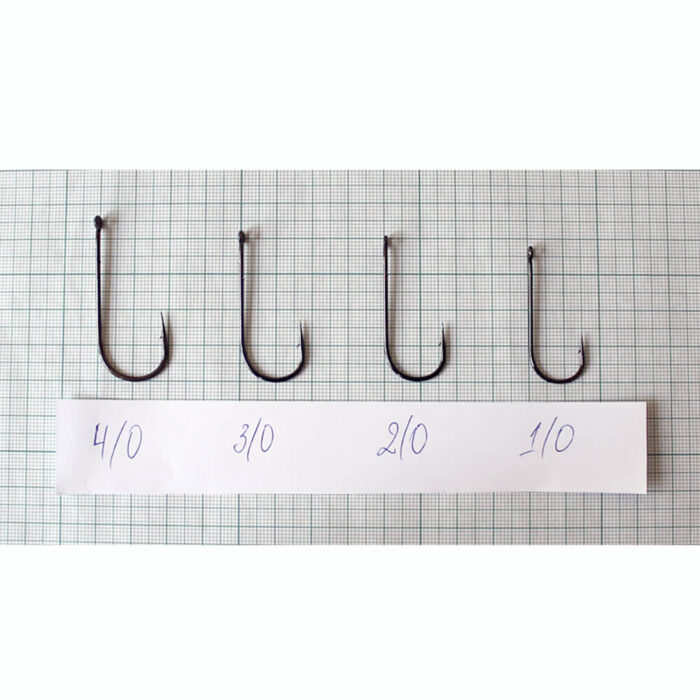 Filstar Sensei Carlig Round Bent Worm Hook F1502BN, culoare Black Nickel, nr.1/0-nr.4/0 (10-12buc/plic) - imagine 2