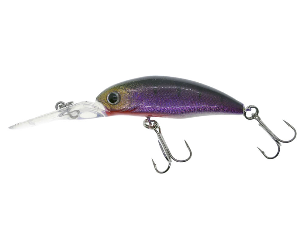 323101097 Kamatsu Sharp Shad 4.5cm, 4.5gr (floating), 097 (Purple Black) – Custom Color by Mogo Lures