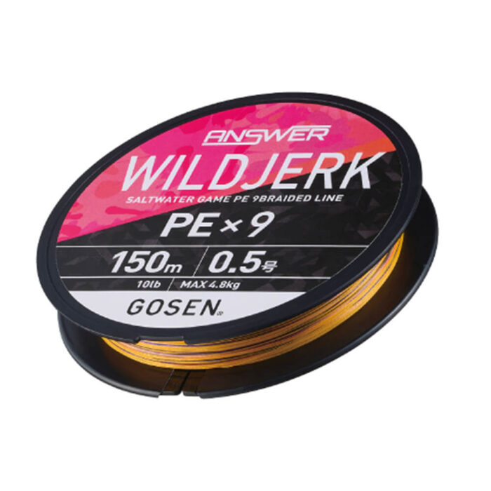 Gosen Fir Textil PE Wild Jerk PE X9 Sinking Yellow marking 150m, marime PE #0.6, 0.132mm, rezistenta 5.78kg - imagine 5